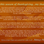 Thanks - in this season of Thankgiving