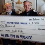 Yacht Club sails in with a hearty donation for Hospice