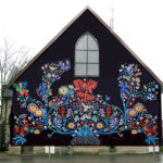 Painting of large Indigenous outdoor mural brings 'Wisdom of the Universe' to St. Andrews