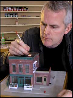 Barry Silverthorn at work in his studio.