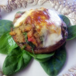 STUFFED GRILLED MUSHROOM CAPS