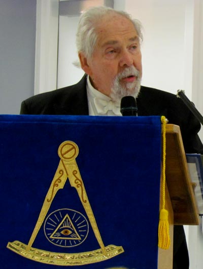 Raymond Daniels, the Grand Master of the Grand Lodge of Ancient Free and Accepted Masons of Canada in the Province of Ontario.