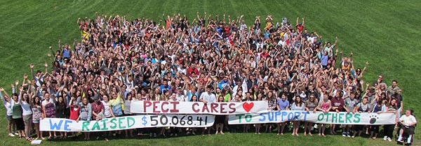 PECI raises 50,000 PECI students raise more than $50,000