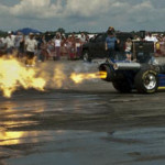 Jet car thrills spectators with quarter mile under three seconds