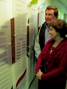 Huffs donor wall