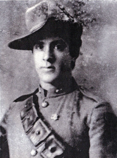 Jack Guest in the uniform he wore during the Boer War