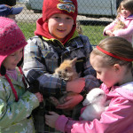 Children enjoy visit from travelling funny farm