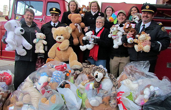 Teddy Bear Toss donation