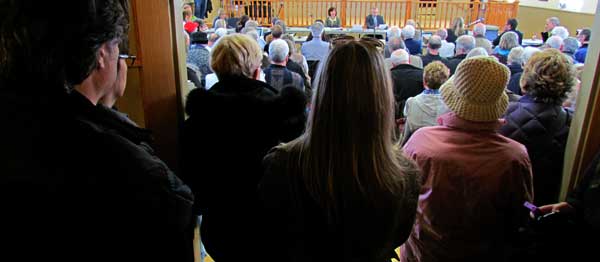 Gilead hearing first day: Full house at Sophiasburgh Town Hall in Demorestville