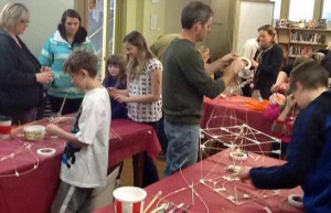 Lantern making at the Picton Public Library.