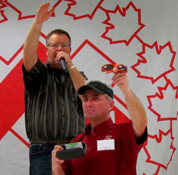 Auctioneer Gerald Koopmans helped the Picton Kinsmen raise thousands of dollars at their third annual charity auction.
