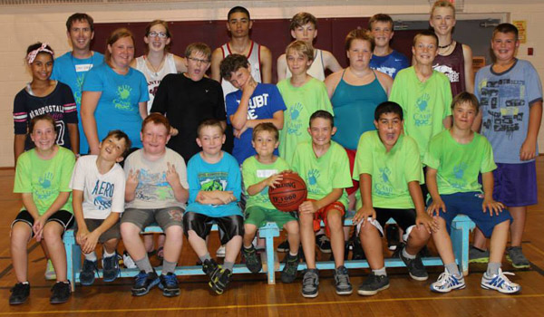 Coach Garden's basketball crew.