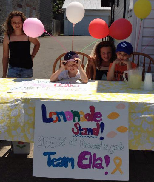 Lemonade stand at Claxton Electric