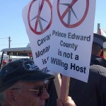 Wind turbine protest at Plowing Match