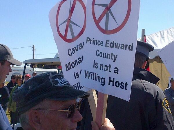 Protest at Plowing Match