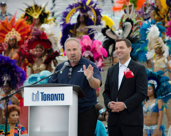 Smith helped kick off Toronto's Caribbean Carnival celebrations this year alongside PC Leader Tim Hudak.