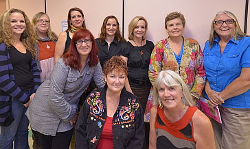 The Cast: Hilary Fennell, Lori Farrington, Anne Heathcote, Shannon Hunter, Cheryl Singer, Deborah Kimmett, Jennifer Warr, Christine Renaud,Pauline Ruffell McMahon, and Roz Bound.