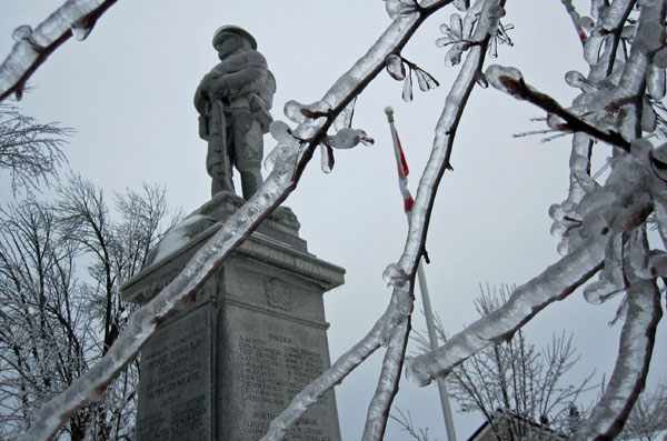 At Picton Cenotaph. Photo by Kathy Cobb.
