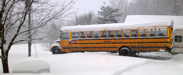 Buses cancelled. Dave Mercer photo