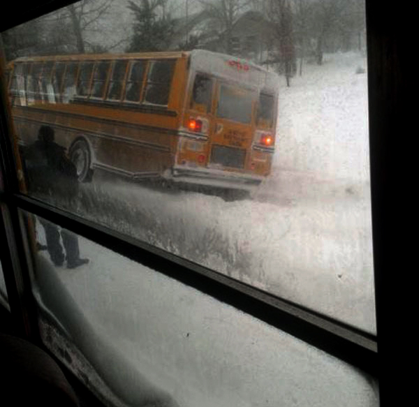 Photo by Cheyenne Ostrander, on her way home via the second bus.