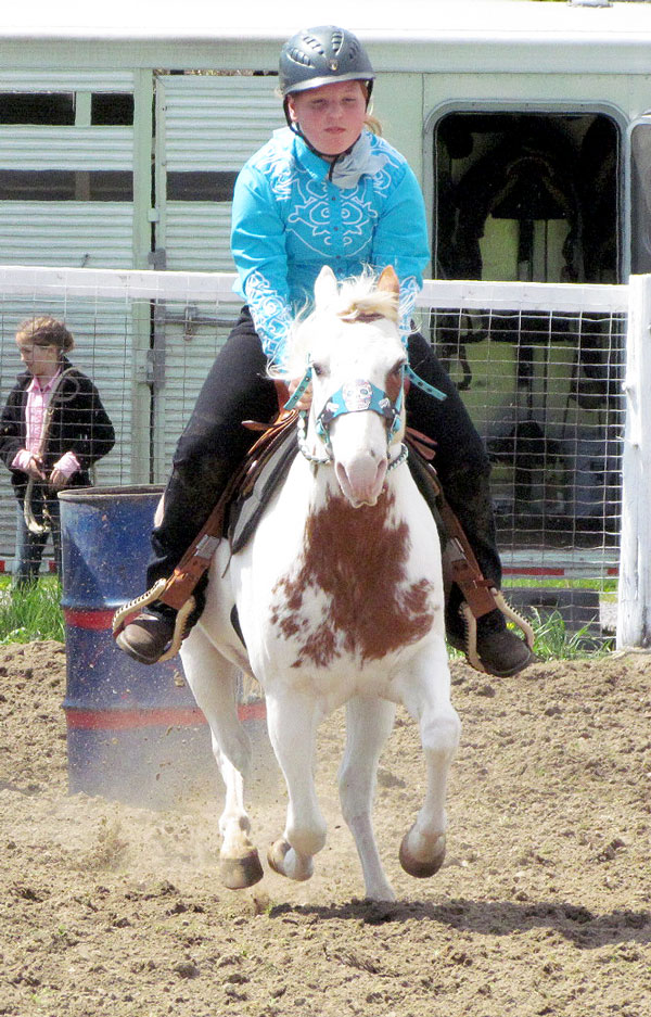 Kassidy Brown, 11, of Picton has been "riding all my life". She also won a first place ribbon.