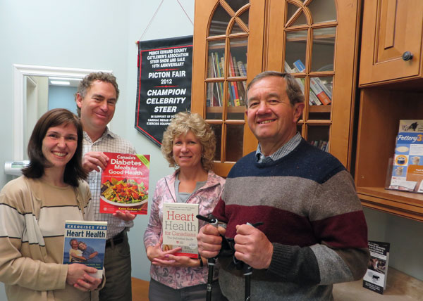 Nancy Lock-Physiotherapist, Dr. Steve Blanchard, Cathy Brose - Cardiac Rehab Nurse & Health Educator, and John Hancock from the Pr. Ed. Cattlemen Association.