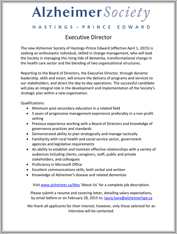 Alzheimer-Executive-Director