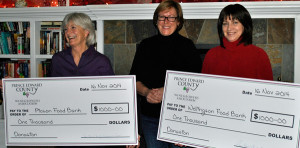 The Prince Edward County Winegrowers Association presented a $1,000 donation to the Picton United Church Food Bank and $1,000 to the Wellington Storehouse Food Bank, from the proceeds of Taste Community Grown.