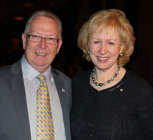 Mayor Robert Quaiff with former prime minister Kim Campbell