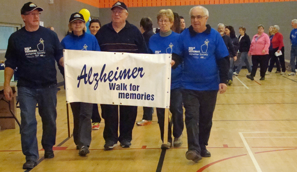 About $14,000 was raised by 50 fundraisers at last week's walk in Quinte West. Top individual fundraisers Leslie MacDonald and Maia Heissler raised more than $3,000.