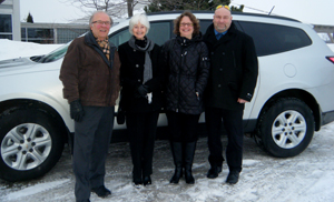 Victor, June and Jennie with chauffeur Jeff Porter, of My Private Driver & Errand Service. 