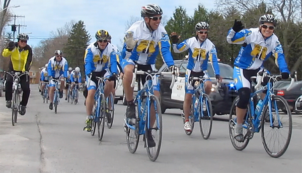Pedal for Hope off to their next stop on the 2015 tour.