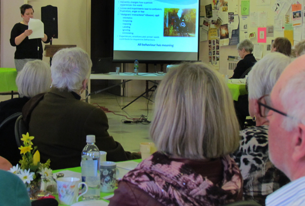 Adrienne Bell-Smith speaks to attendees at the Hospital Auxiliaries Association of Ontario Spring Conference, hosted by the PEC Memorial Hospital Auxiliary.