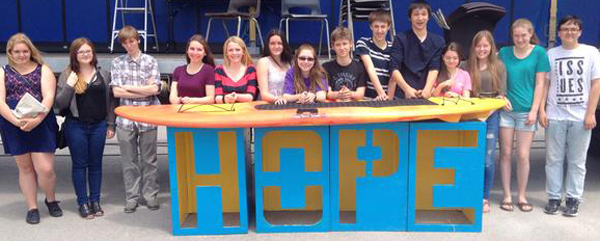 PECI Grade 10 business students raised $1.023 for relay through an 'Apprentice' real-life sales adventure. 