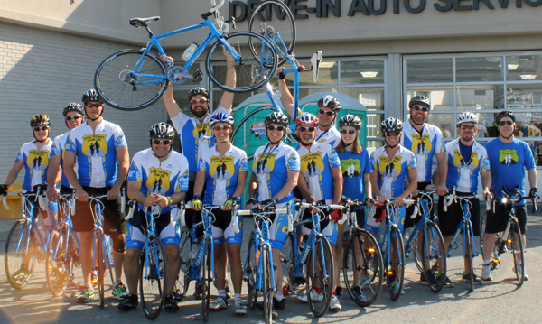 The 2015 Pedal for Hope team.