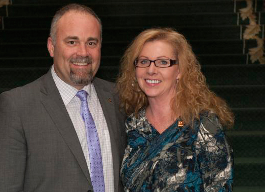 Todd Smith with Sharon Shortt, who was the President of the Quinte District Real Estate Board when she brought the issue of e-signatures forward. 