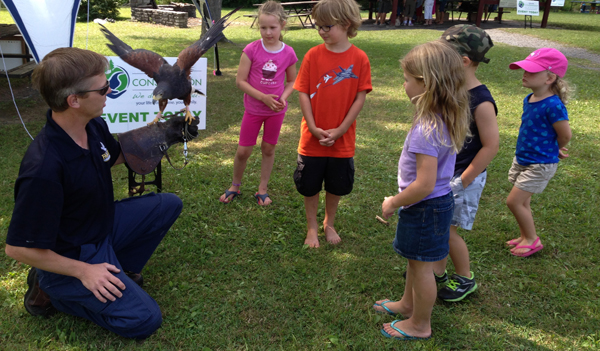 Jason and Nikki meet a few of the children attending the Quinte Conservation Wild about Wildlife day in Picton.