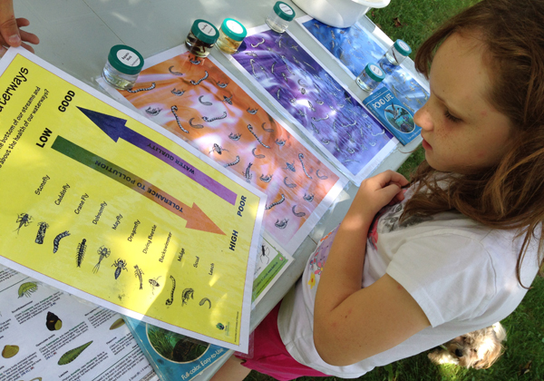 Quinte Conservation staff led visitors through interactive activities exploring nature. Participants learned about water bugs and water quality