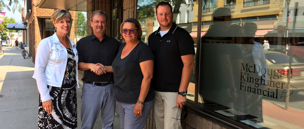 Welcoming new owner Brent Timm to Kingfisher Financial is 