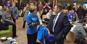 Jodie Jenkins with supporters and team at the new Trent Port Marina in Trenton.