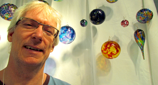 Mark Armstrong, of Armstrong Glassworks, is one of nine County participants at this year's show.