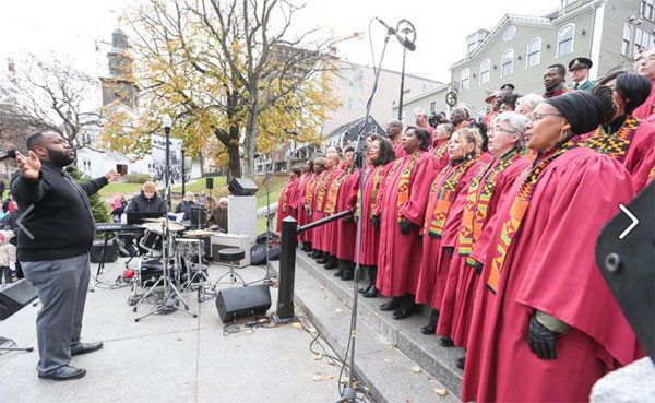 Nova Scotia Mass Choir at the Halifax ceremony