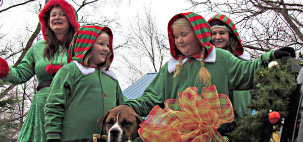 Santa's elves checked their list and found all the dogs at the day's parade were on the nice list.