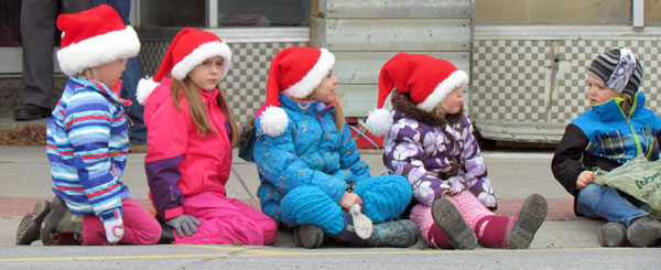 Children waited patiently for the parade to begin.