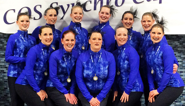 Ice Wine Team skaters are: (back row) Lisa Allen, Ann-Marie Christie, Krista Kristalyn, Lizzy Evans, Nancy Houlden, (front); Sarah Cox, Victoria Carroll, Katie Holt, Kerri Collingwood, Ida Klemencic, Lanaya Houlden and coach Melissa Baldwin