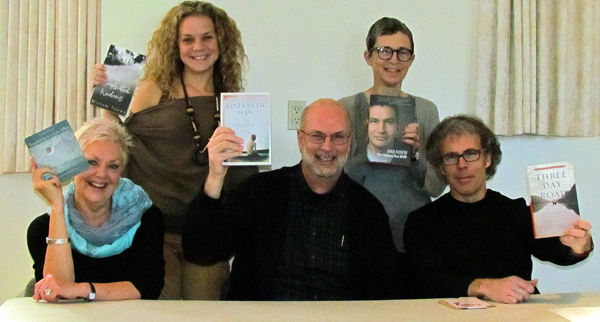 County Reads 2016 participants, from, from left, Dorothy Spiers, Charles Morris and Ken Murray and back, Hiliary Fennell and Melanie