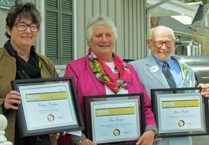 Carlyn Moulton, Fran Renoy and John Mather were the inaugural award recipients.
