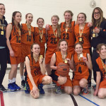 Clippers U14 basketball B Champs at Hamilton tourney