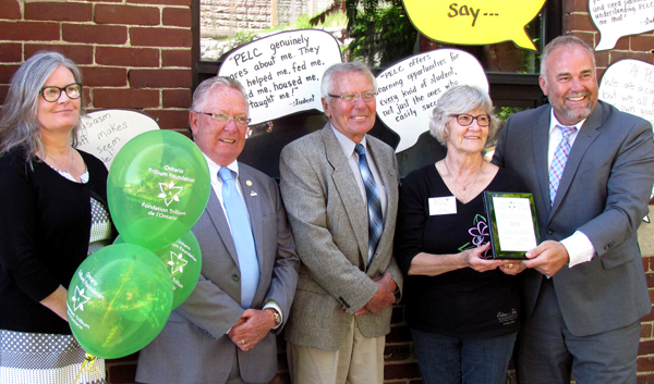 PELC Executive Director Kathy Kennedy, PEC Mayor Robert Quaiff, OTF's 