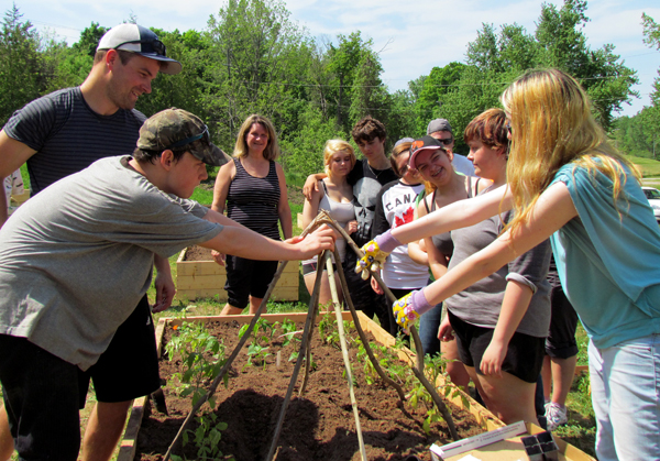 Members of the Quantum opportunities program will be gardening on lunch hours and after school and will help distribute their harvest to local food programs.
